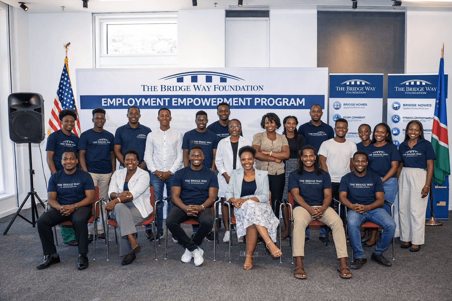 Volunteers on the ground